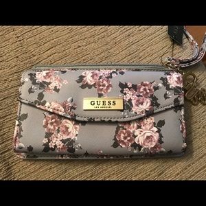 Floral Guess Wristlet